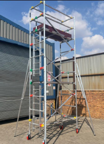 Narrow SPAN 900 LADD TOWER Aluminum Scaffolding (length) = 1850mm x (width) 900mm x 8200mm