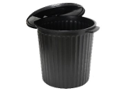 Garbage Bin 40L (Black) – Pack of 5
