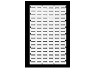 Louvre Panel 900WX500D (White) – For Eezee Bins