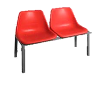 Bench Unit: 2 Seater Polyshell (32mmTube)