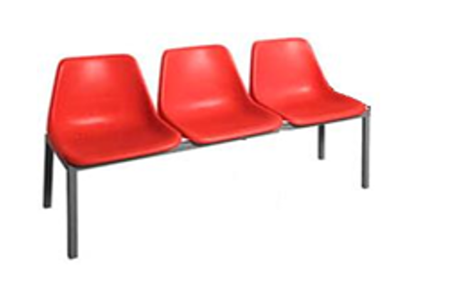 Bench Unit: 3 Seater Polyshell (32mm Tube)
