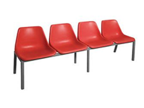 Bench Unit: 4 Seater Polyshell (32mm Tube)