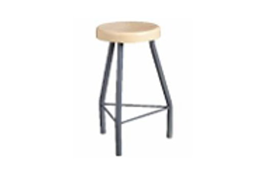 Lab Stool 460mm, 600mm and 690mm with Beige Seat -Sold in a (pack of 5)