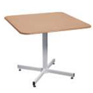 Single Pedastal Table 800X800mm and 900X900mm Square Supawood – (Sold in packs of 5)