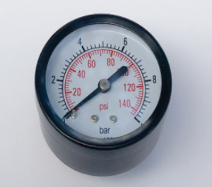 GAUGE 40mm 0-10 Bar 1/8″ And 50mm 0-10 Bar 1/4″ Rear Entry