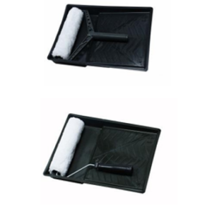 PAINT ROLLER TRAY SET	PLASTIC HANDLE AND METAL HANDLE 100mm