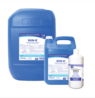 Hospitality Sun-D – 1LT Retail, 1lt x 12, 5LT, 5LT x 4, 25LT, 200LT and 1000LT