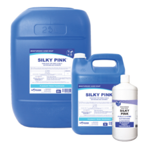 Hospitality Silky Pink – 1LT Retail, 1LT x 12, 5LT, 5LT x 4, 25LT, 200LT and 1000LT