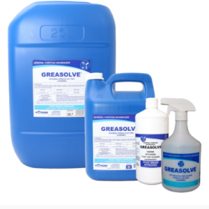 Hospitality Greasolve – 1LT Retail, 1Lt x 12, 5LT, 5LT x 4, 25LT and 200LT