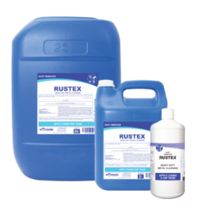 Hospitality Rustex – 1LT Retail, 1LT x 12, 5LT, 5LT x 4 and 25LT