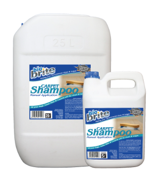 Bio Brite Carpet Shampoo Hand – 1LT x 12, 5LT, 5LT x 4 and 25LT
