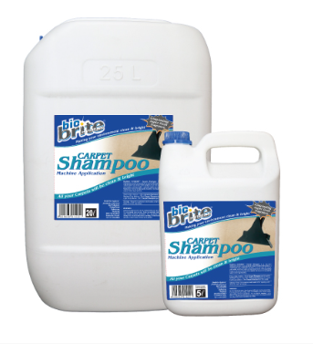 Bio Brite Carpet Shampoo Machine -1LT x 12, 5LT, 5LT x 4 and 25LT