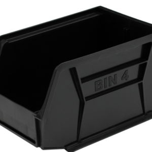 Bin Size 4 Black – 210mm x 140mm x 130mm