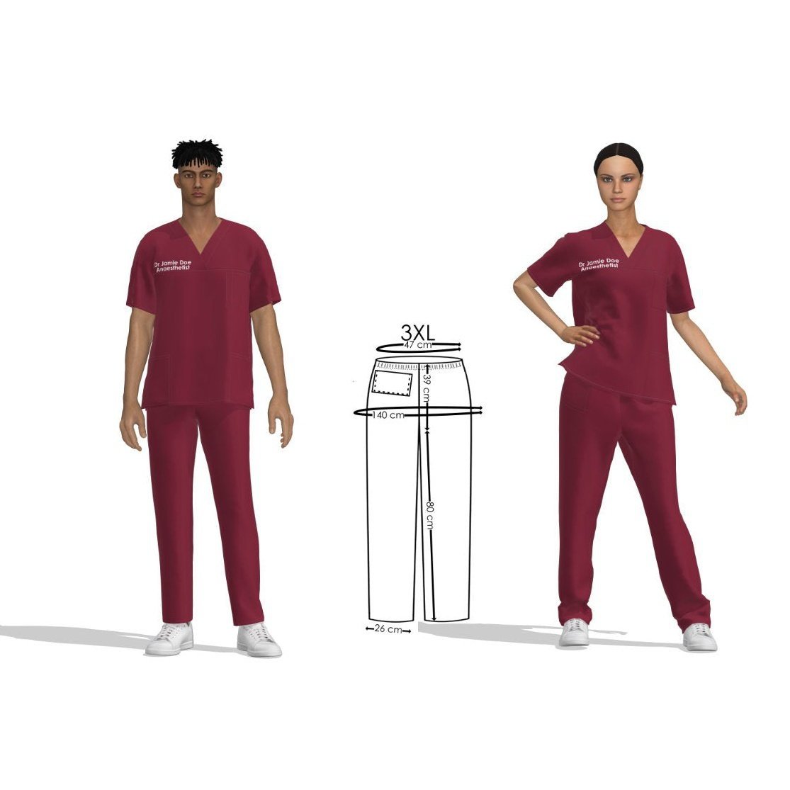 Scrub Pants - Microfibre - Image 48