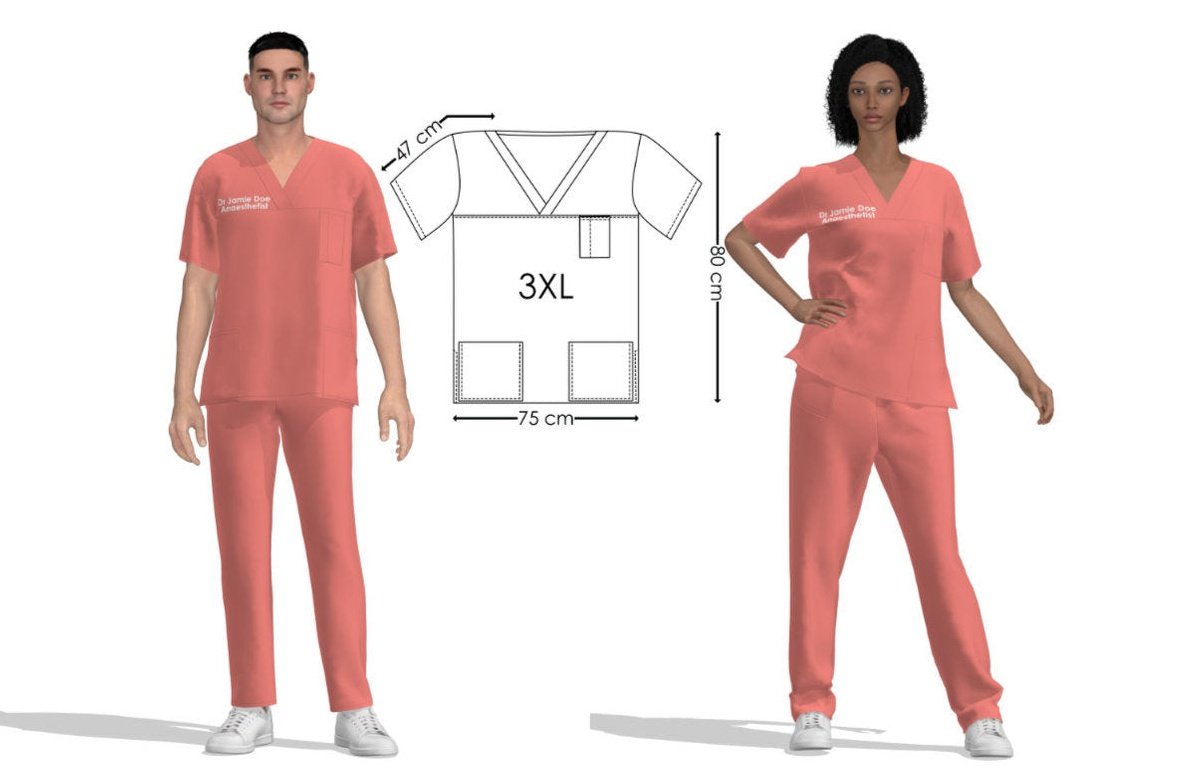 Scrub Tops - Microfibre - Image 88