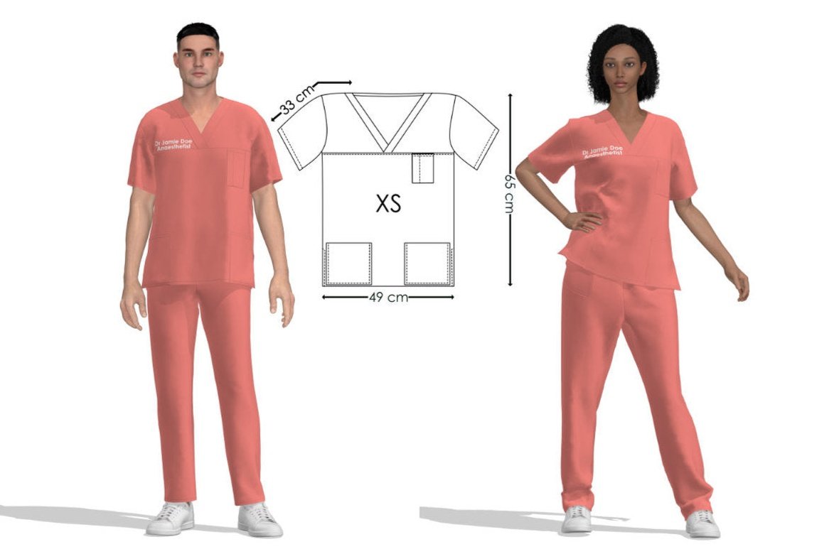 Scrub Tops - Microfibre - Image 82