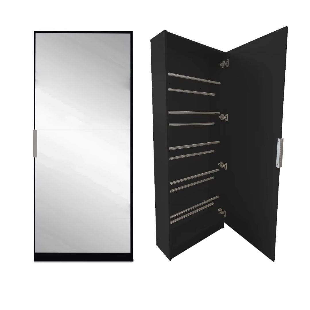 Shoe Cabinet - Single Mirror Door - Image 5