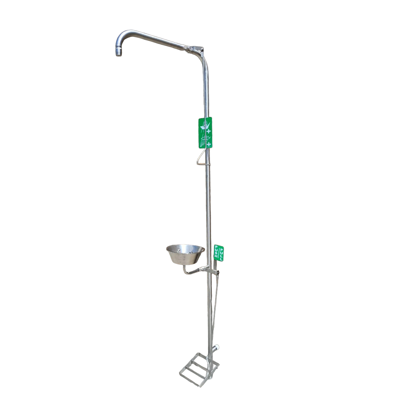 EMERGENCY SHOWER – SINGLE COLUMN COMBO OPERATED