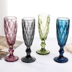 Stemware - Thick Crystal Colours - 6's