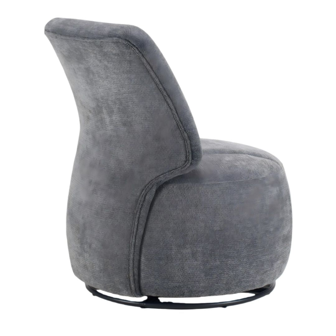 Stevie - Boucle Swivel Chair - Image 2