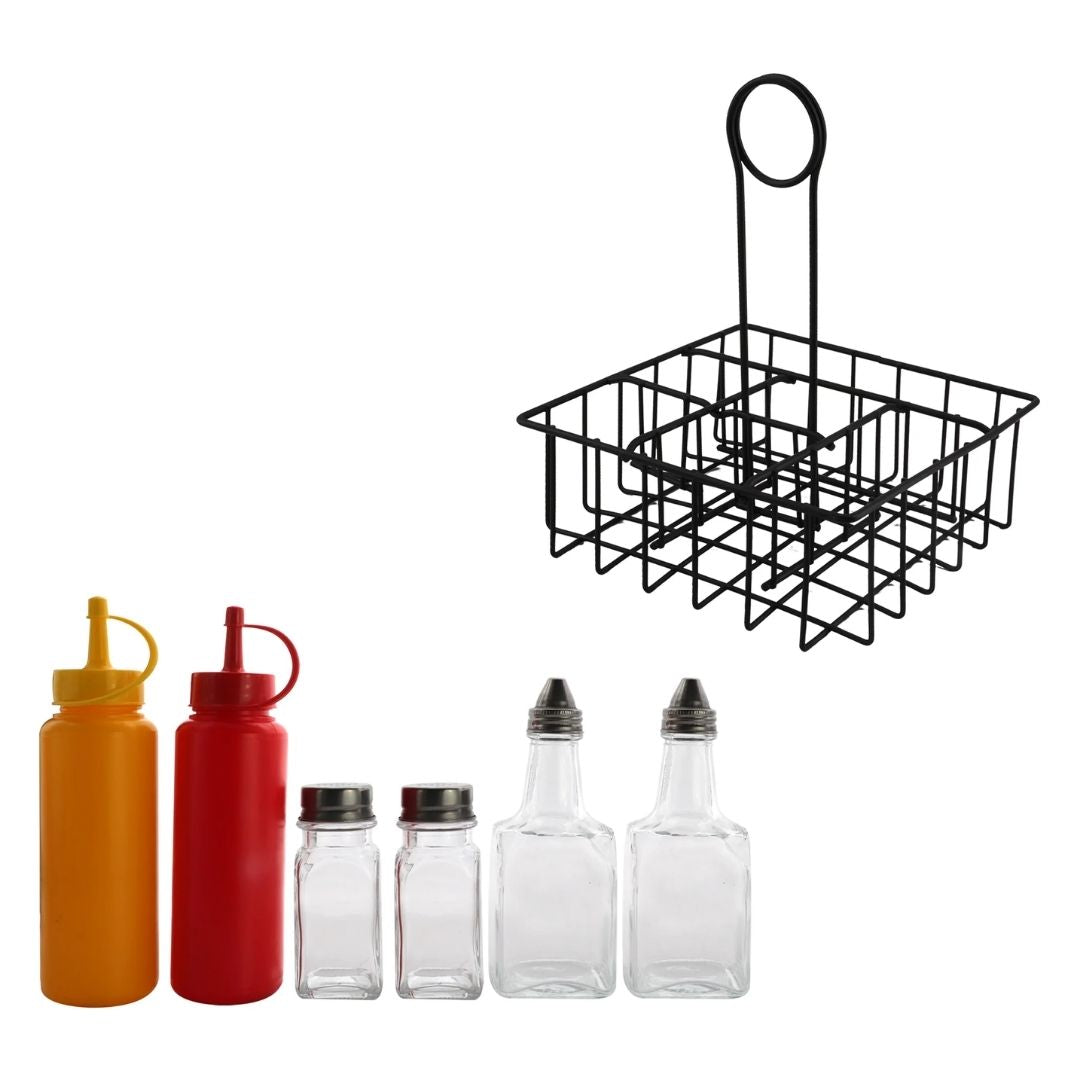 Table Condiment Holder Set - 7 Piece - Image 4