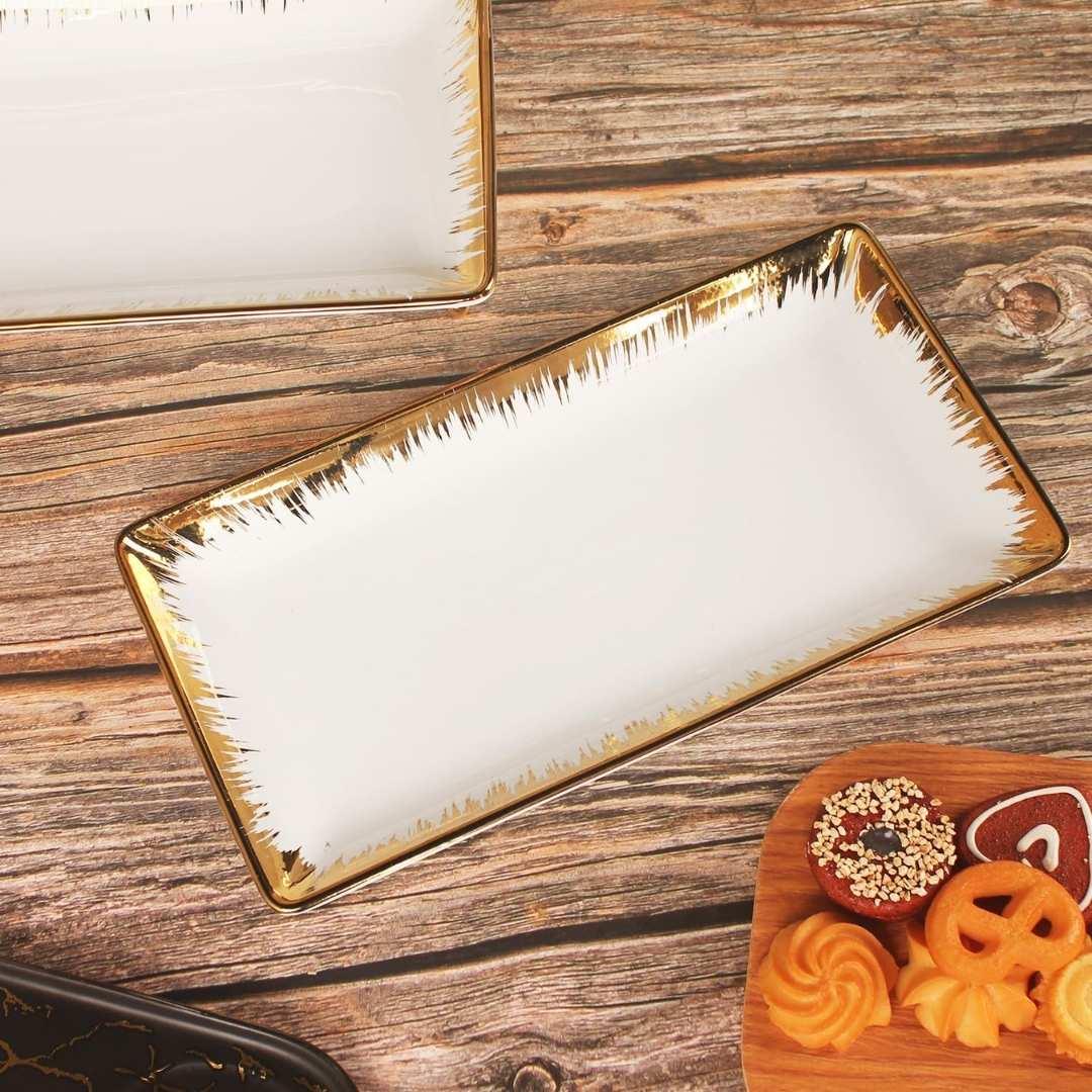 3 Tier Ceramic Serving Stand - Golden Eye - Image 3
