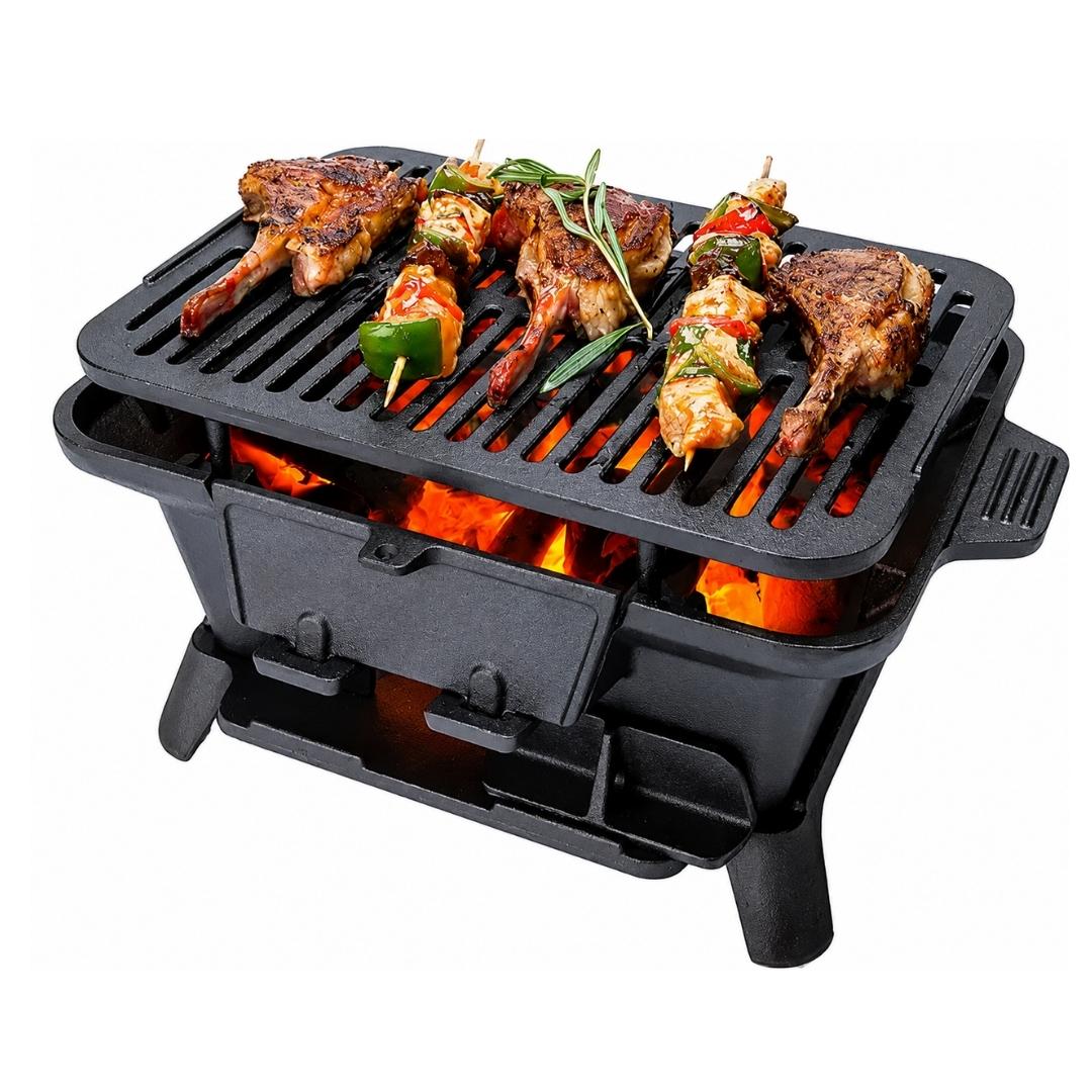 Cast Iron BBQ Grill Stove - 44cm - Image 3