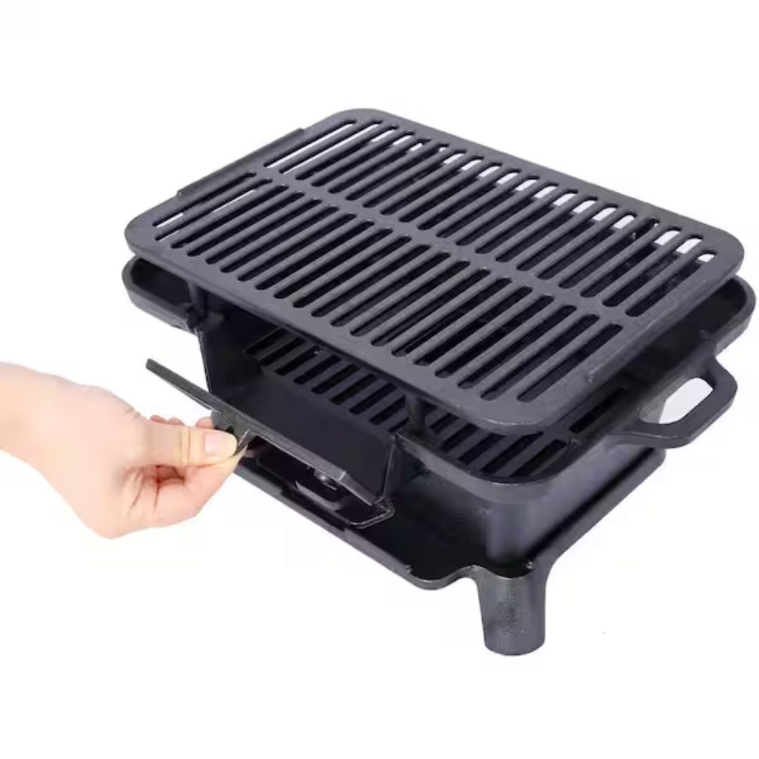 Cast Iron BBQ Grill Stove - 44cm - Image 2