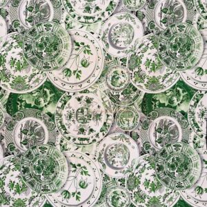 Printed Mini Matt - Transferware Plate Collage