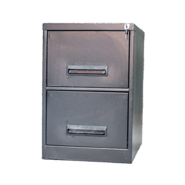 2 Drawer filing cabinet – Central locking 2FC01 -710hx470wx630d – Hammerton Grey/Ivory Karoo - Image 2