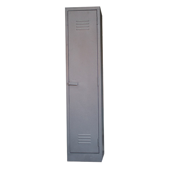 Single hostel locker with top shelf and hang rail DHL02 – 1800h x 410w x 520d – Hammerton Grey/Ivory Karoo - Image 2