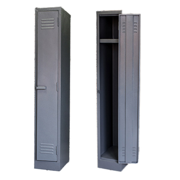 Single Door Locker – LOC001 – 1800h x 300w x 450d – Hammerton Grey/Ivory Karoo