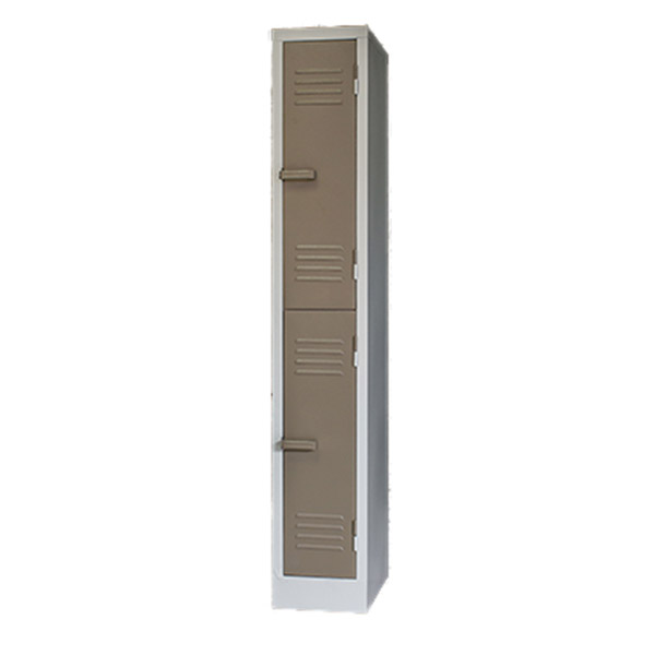 2 Compartment Locker – LOC002 – 1800h x 300w x 450d – Hammerton Grey/Ivory Karoo - Image 5
