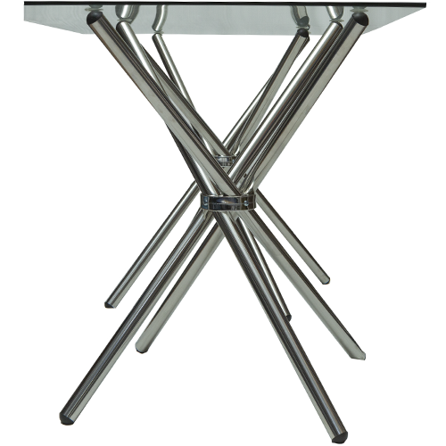 Cafe Table - Rectangle Glass Top Clear - Image 2