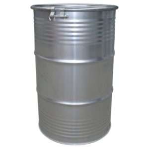 247L Open Top Galvanised Steel Drum – Extra Capacity Heavy Duty Storage Barrel – Incl. lid and Clamp