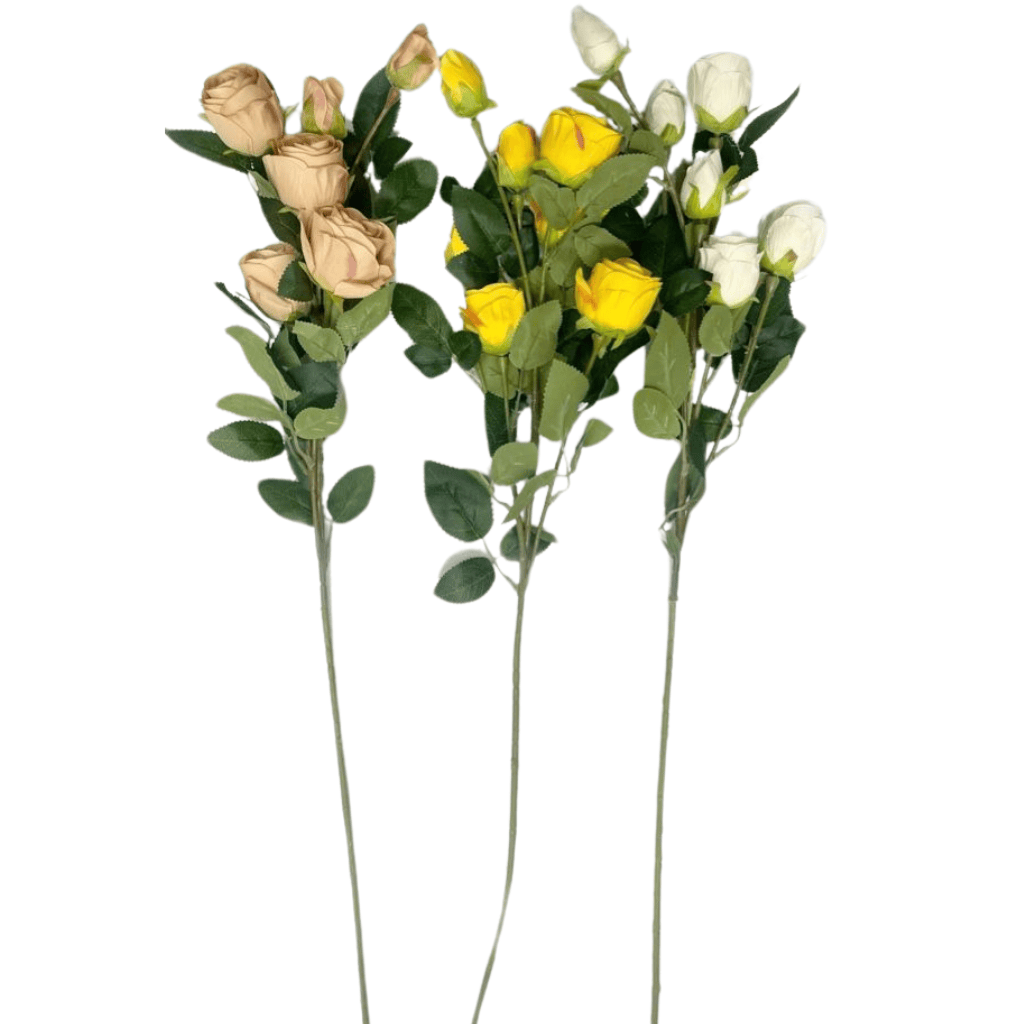 Artificial Flowers - Roses Bunch Long Stem - Image 2