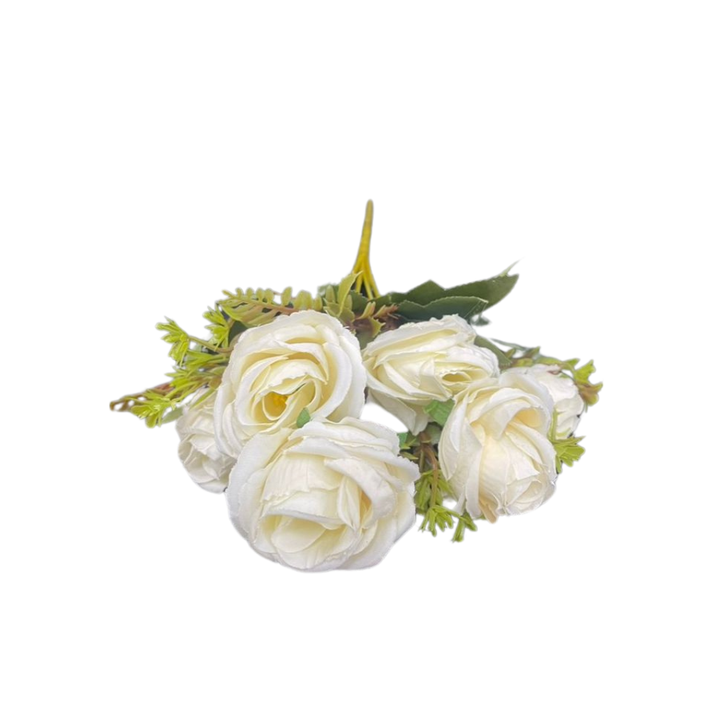 Artificial Flowers - Roses Bunch Short Stem - Image 3