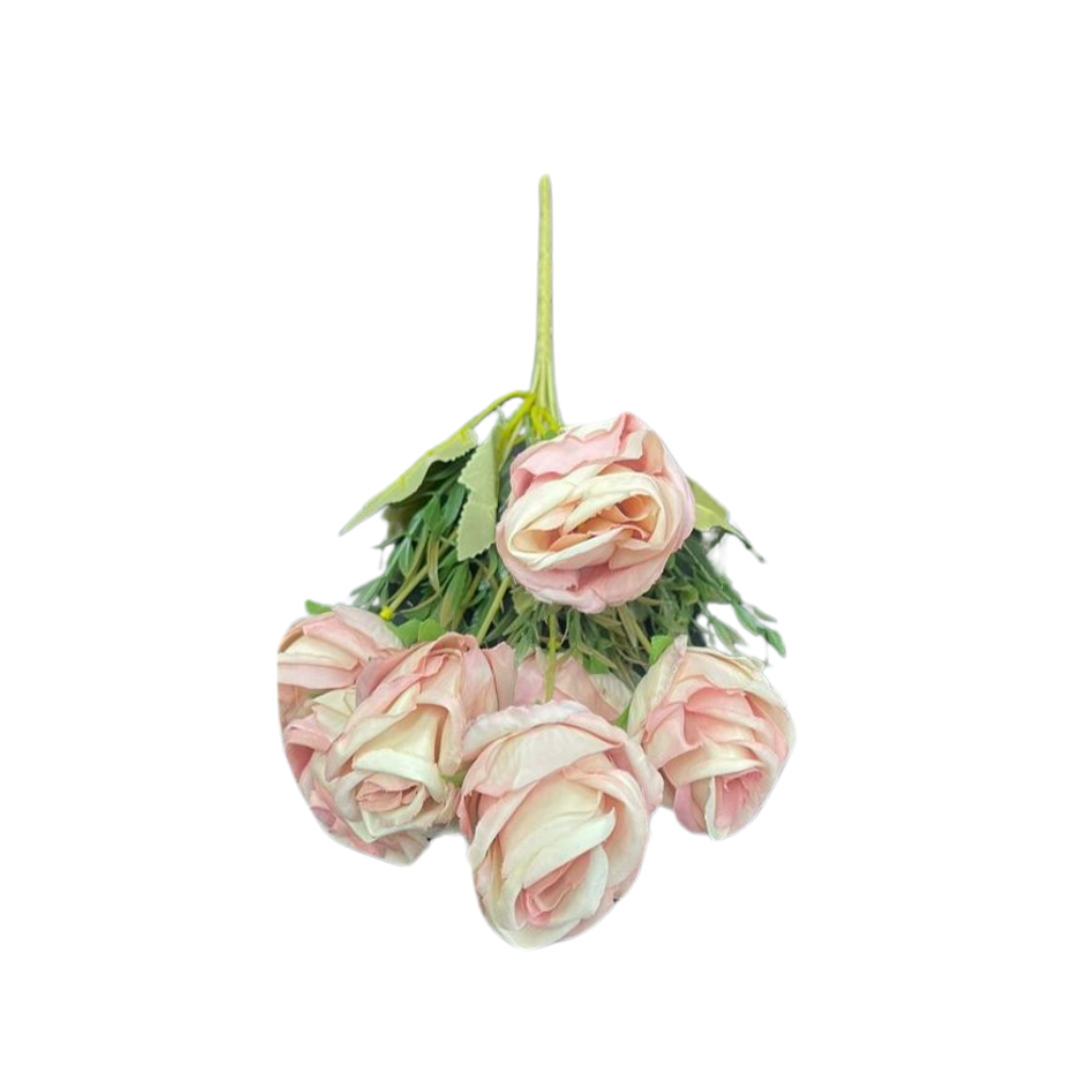 Artificial Flowers - Roses Bunch Short Stem - Image 6