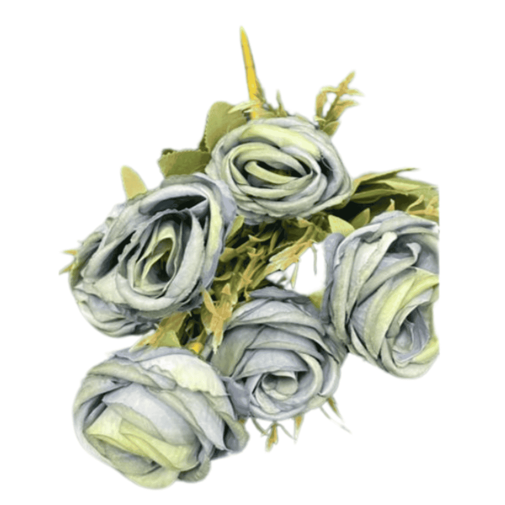 Artificial Flowers - Roses Bunch Short Stem - Image 5
