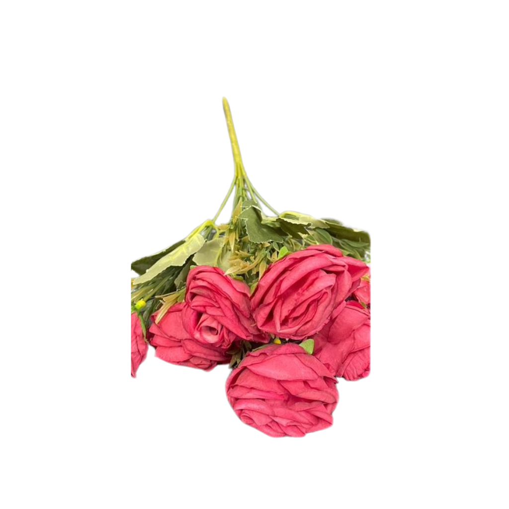 Artificial Flowers - Roses Bunch Short Stem - Image 4