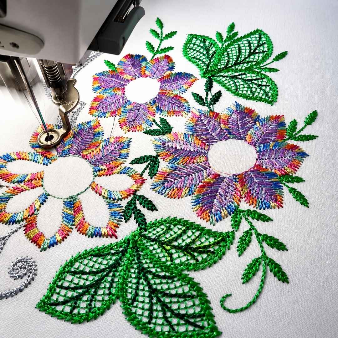 Embroidery Threads - Colorful Variegated - 1000m - Image 2