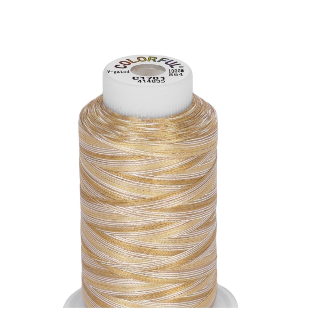 Embroidery Threads - Colorful Variegated - 1000m - Image 5