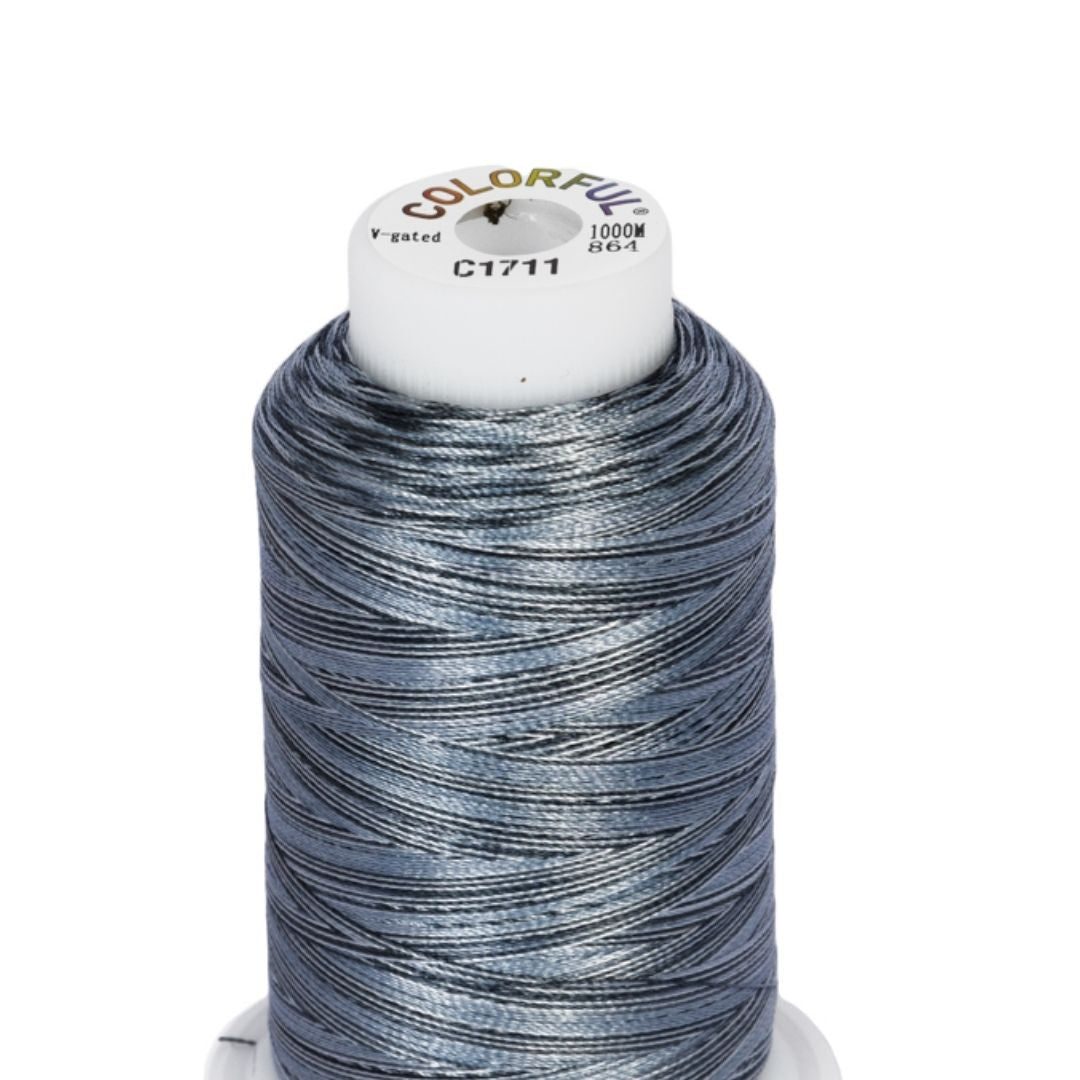 Embroidery Threads - Colorful Variegated - 1000m - Image 9