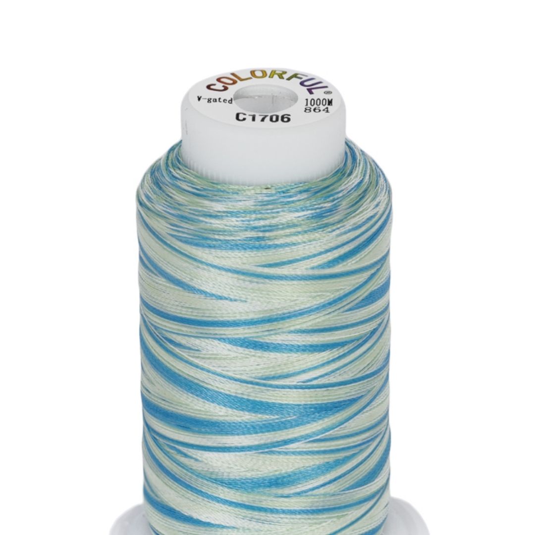 Embroidery Threads - Colorful Variegated - 1000m - Image 11
