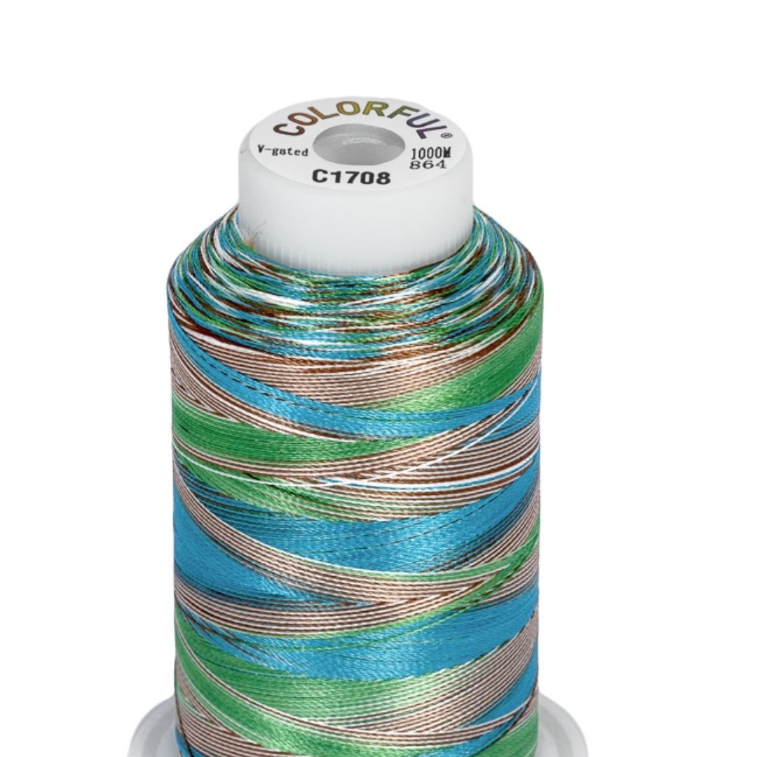 Embroidery Threads - Colorful Variegated - 1000m - Image 13