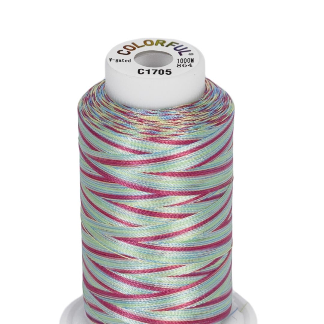 Embroidery Threads - Colorful Variegated - 1000m - Image 14