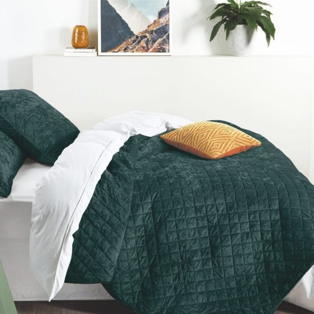 Bedding Set - Velvet Crush Bedspread Sets 5 PC Queen - Image 5