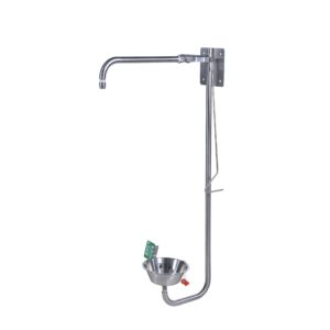 EMERGENCY SHOWER WITH EYEWASH STATION – WALL MOUNT HAND OPERATED