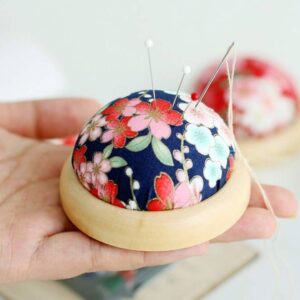 Wooden Base Pincushion