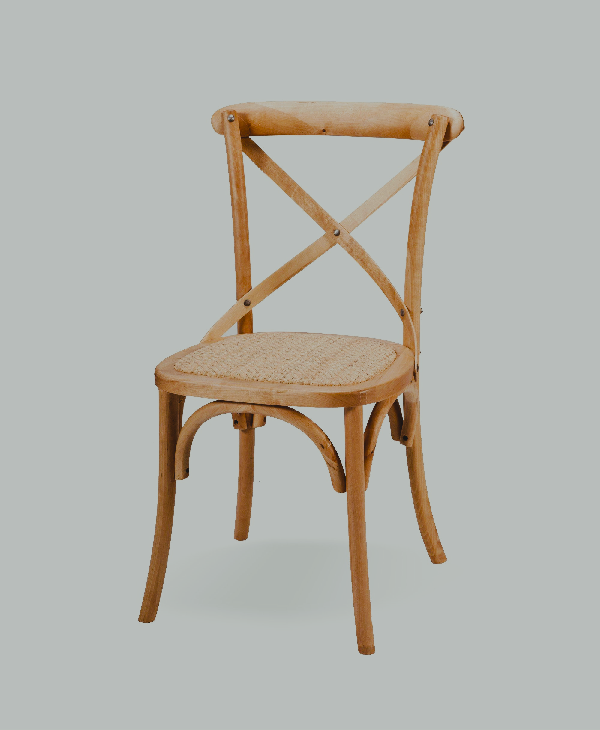 Cross Back Chairs - Wood - Image 4
